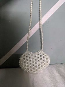 Beaded Heart ❤️ Shape Bag
