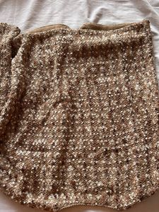 Brown Textured Knit Jacket