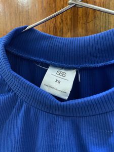 Vibrant Blue Bell Sleeve Top