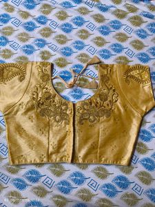 Readymade Golden Embroidered Blouse