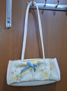 Floral Textured Shoulder Bag
