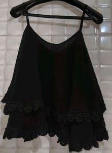 Harpa Black Aesthetic Flowy Top 🖤