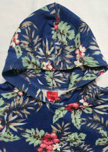 Floral Print Hoodie