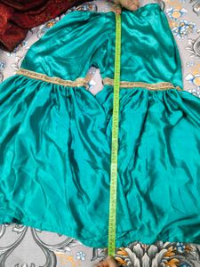 Blue Kurti Set With Gharara