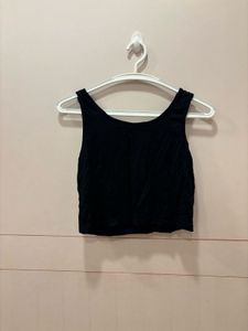 Graphic Print Crop Tank Top