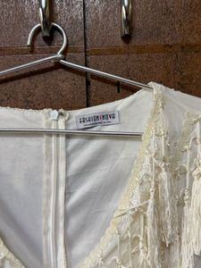 Elegant White Embroidered Gown