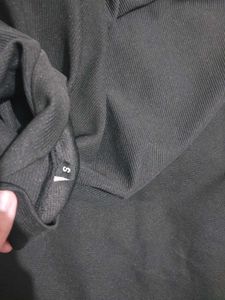 Classic Black Mock Neck Dress