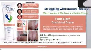 Avon Brand New Foot Care Crack Heal Cream