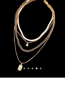 Layered Gold Chain Necklace