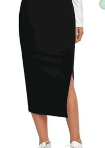 🤍🖤Solid women pencil skirt 🖤🤍