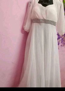 Elegant White Maxi Dress offer price 💕