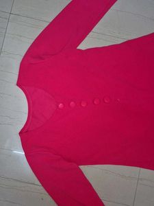 New Festive Vibrant Pink Long Kurta.