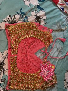 designer Saree ready Blouse golden Work