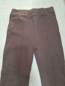 Brown Flared Leggings