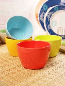 🆕Colorful Set of 4 Bowls