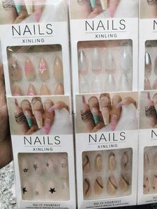 set of 6 press on nails