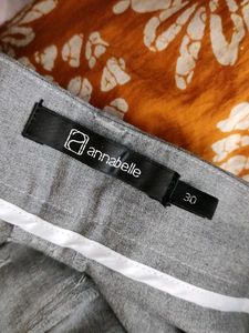 Grey And Navy Blue Striped Pant (Women's)