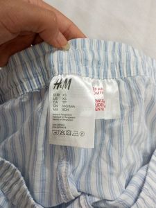 H&amp;M comfy Striped Pajama Shorts
