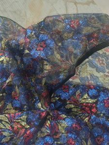 Exquisite Embroidered Blouse with Matching Fabric