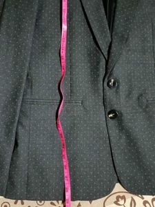 Grey Printed Blazer