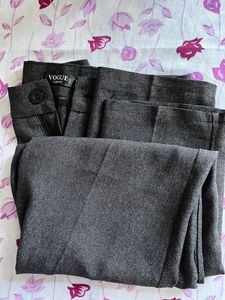 Grey Formal Trouser For Women