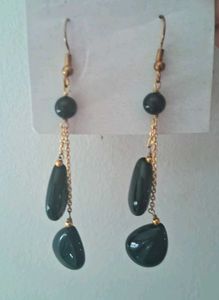 Elegant Black Drop Earrings
