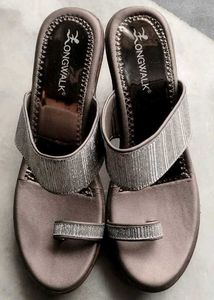 LONGWALK Silver Tone Toe Ring Heels