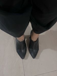Black Heeled Ankle Boots