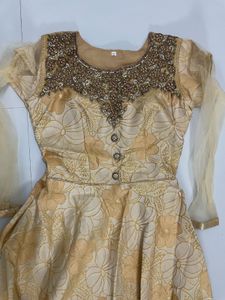 Elegant Floral Anarkali Gown