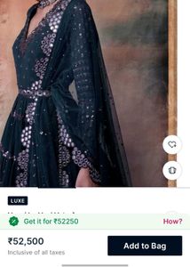 Elegant Green v vani vats anarkali
