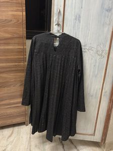 Chic Grey Textured Dress