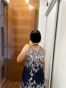 biba  Sleeveless V-Neck Printed Dress