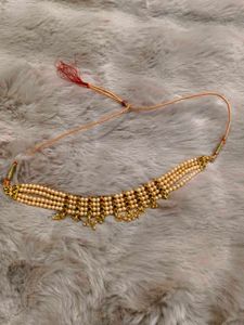 Elegant Pearl and Stone choker