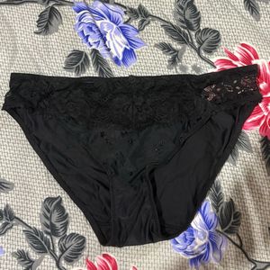Hunkemoller Elegant Black Lace Trim Briefs
