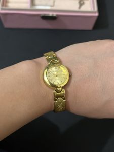 Vintage Gold Tone Bracelet Watch
