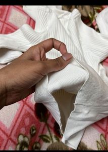 Pack of 2 - Striped &amp; White Turtleneck Sweaters