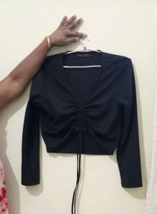 Black crop top