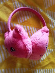Cute Pink Cat Earmuffs