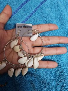 Boho Shell Hoop Earrings