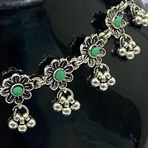 Oxidized Silver Tone Necklace &amp; Earring Set