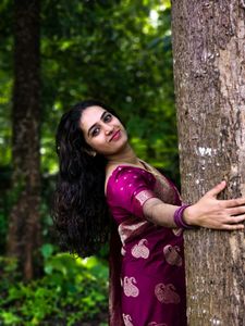 Elegant Maroon Banarasi Silk Saree