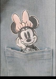 Minnie Mouse Denim Pinafore Dress