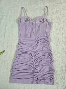Lilac Ruched Corset Dress bust 34