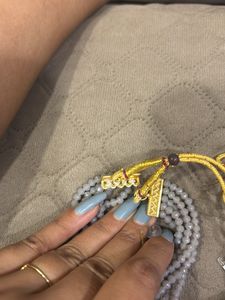 Elegant Grey Beaded Jewellery Set