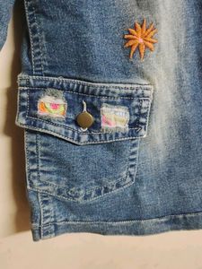 No Tag/Streachable Rugged Denim Blazer/Jacket