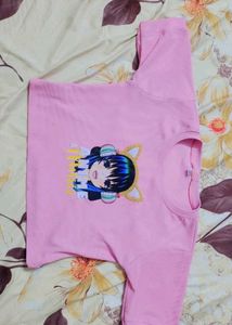 Cute Anime Graphic Crop Top