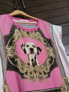 Cute Dalmatian Dog Print Top