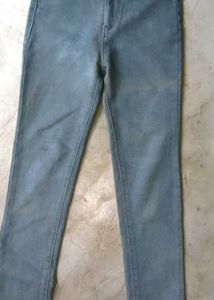 High-Waisted Skinny Blue Jeans