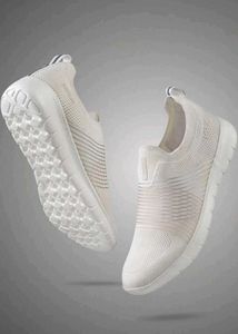 HRX White Slip-On Sneakers
