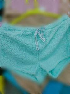 Fluffy Blue Lounge Shorts winter ❄️